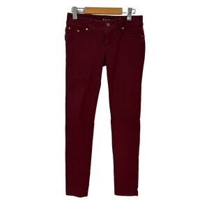 COPY - Guess burgandy skinny leg pants size 27